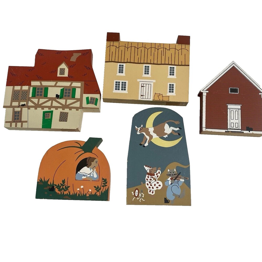 Cat’s Meow Collectibles Nursery Rhyme 5 Pc House that Jack Built Peter Pumpkin
